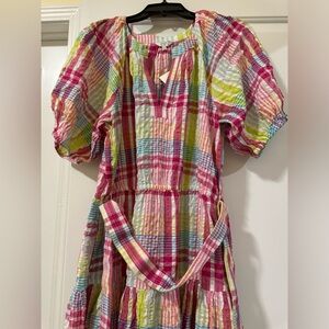 Multi Plaid Dress